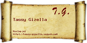 Tassy Gizella névjegykártya
